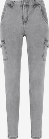 Slimfit Jeans cargo di Cloud5ive in grigio: frontale