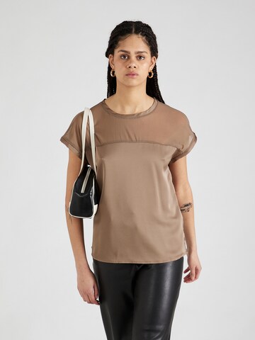 VILA Blouse 'ELLETTE' in Bruin: voorkant