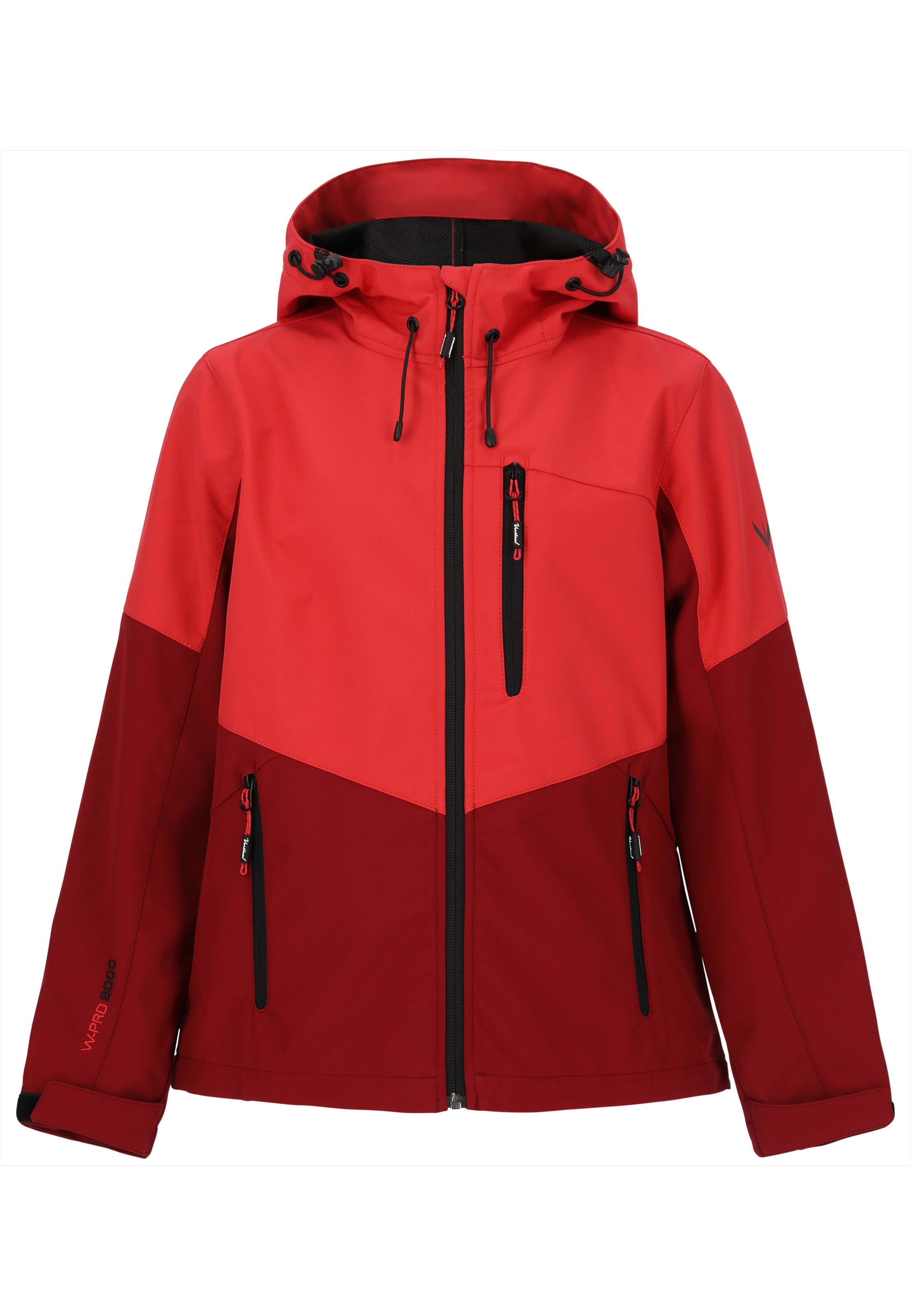Whistler Outdoor jacket 'Rosea Jr. Softshell Jacket W-PRO 8000' in Red: front