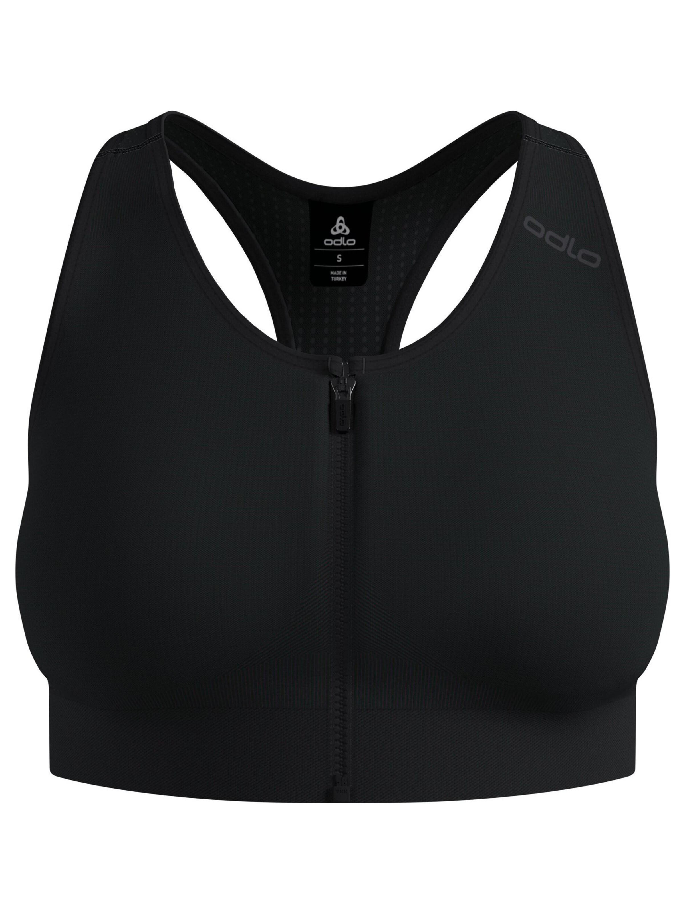 ODLO Sport bh 'SEAMLESS HIGH' in XL/C/D/E in de kleur Zwart, Productweergave