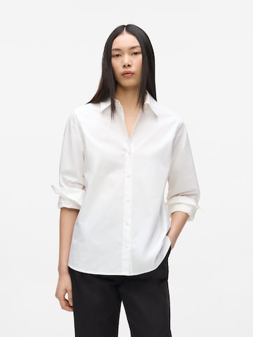 Camicia da donna di Karl Lagerfeld in bianco: frontale