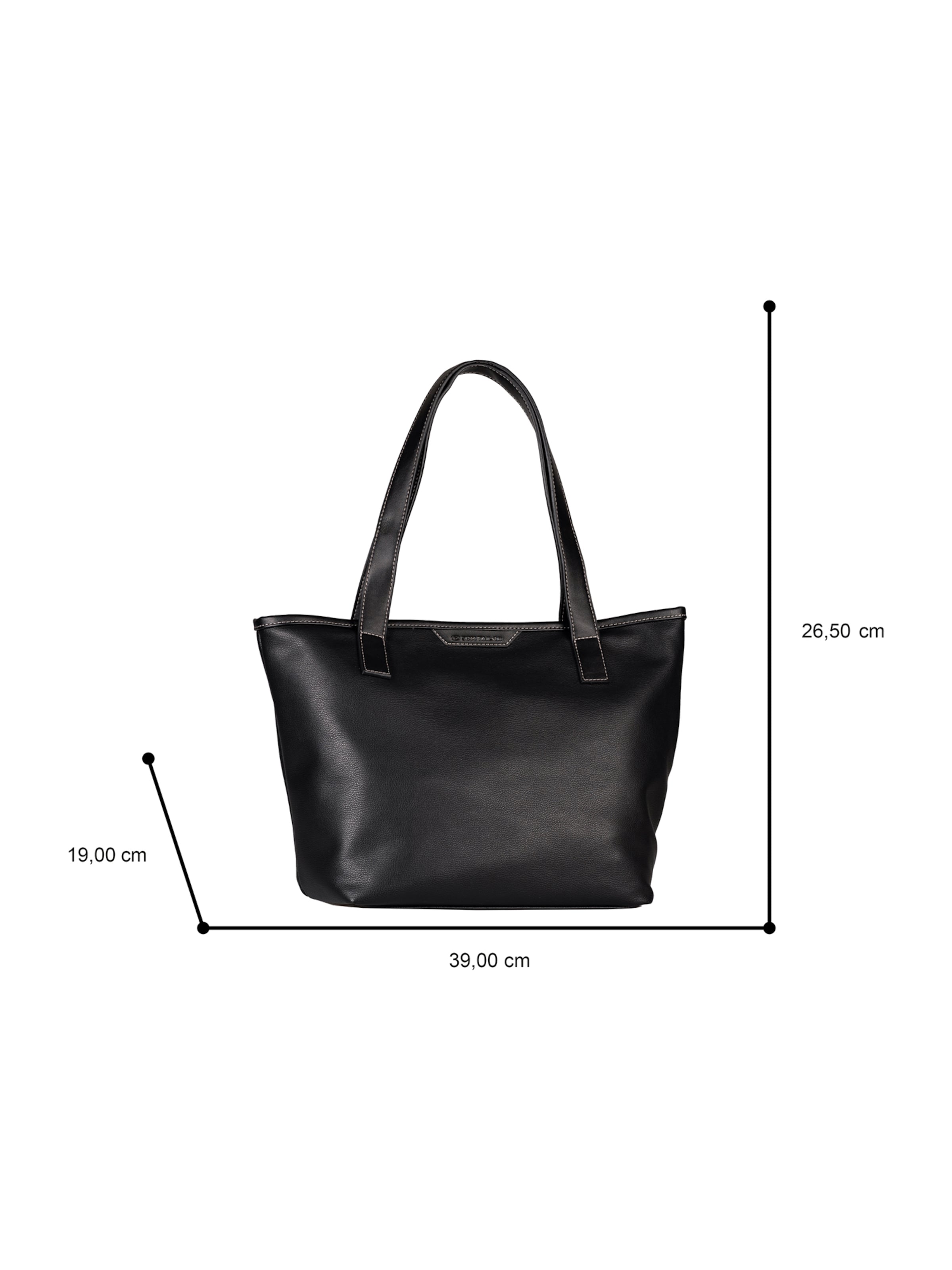 TOM TAILOR Shopper 'Leora' in Black