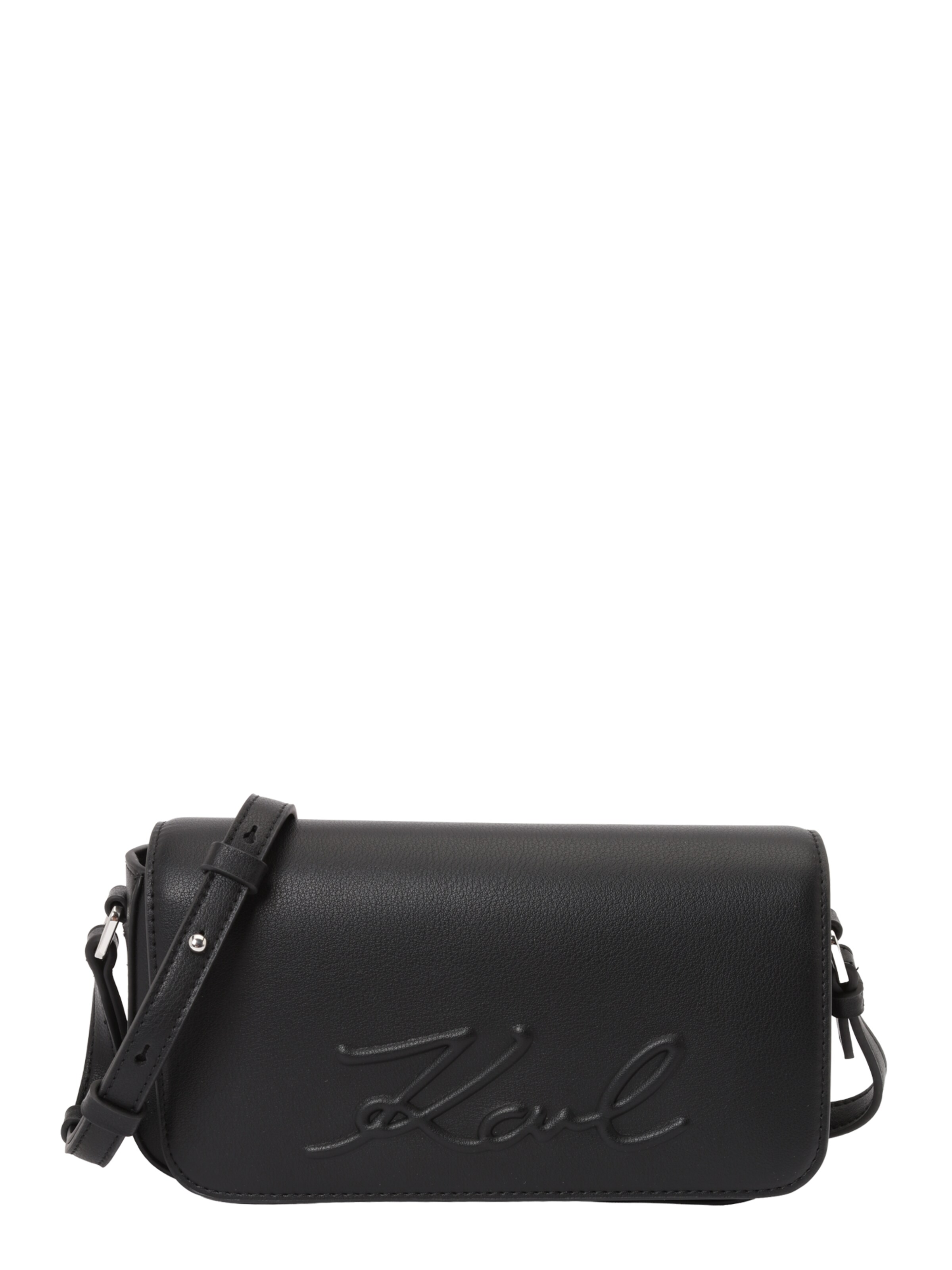 Karl Lagerfeld Чанта с презрамки 'VILLE' в черно: отпред