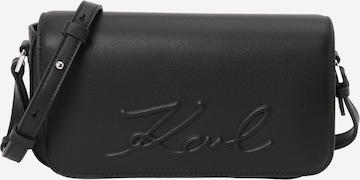 Karl Lagerfeld Чанта с презрамки 'VILLE' в черно: отпред