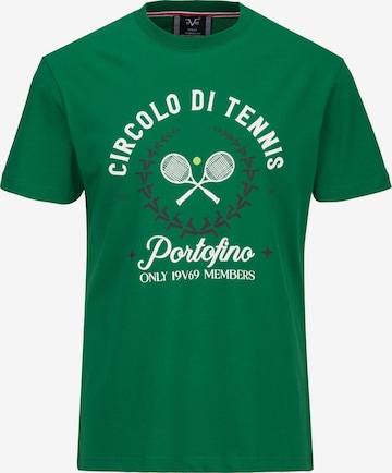 19V69 ITALIA Shirt 'Rafael Tennis 2' in Groen: voorkant