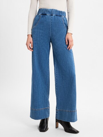 Marie Lund Wide Leg Jeans in Blau: Vorderseite