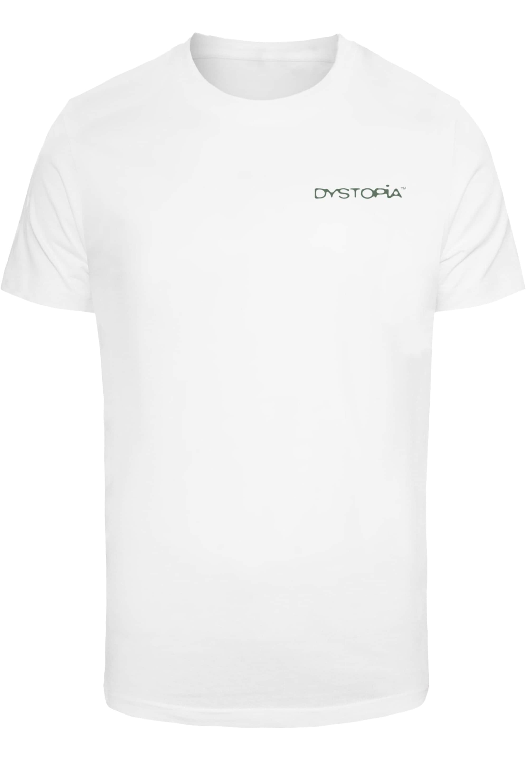 Mister Tee Shirt 'Dystopia' in White: front