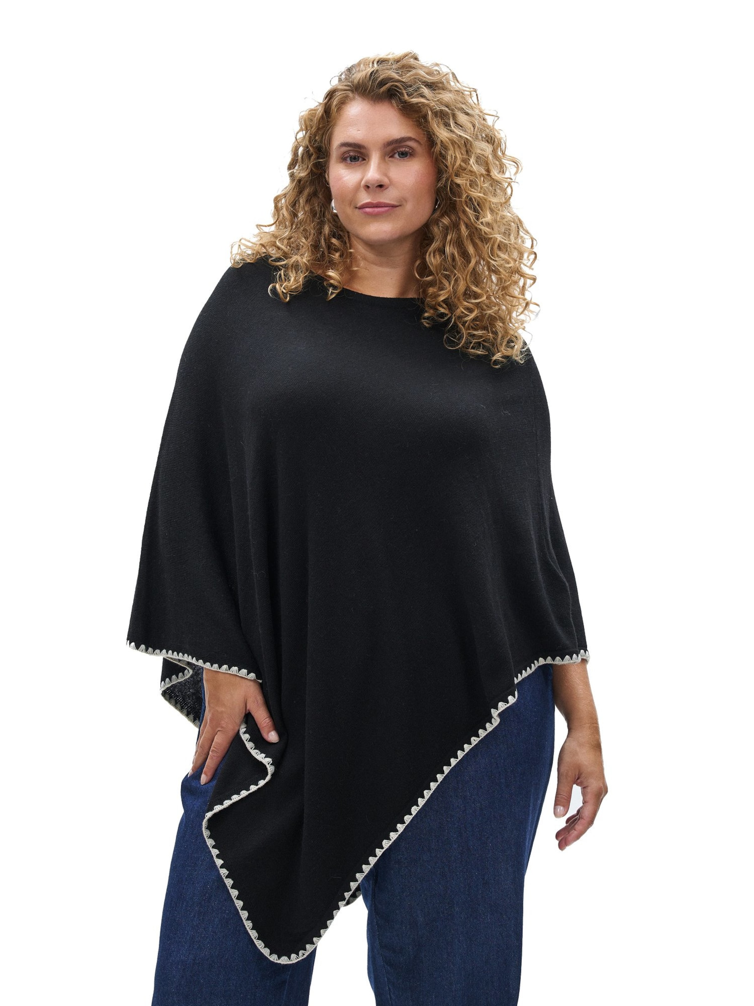 Cape 'Caautumn' Zizzi en noir