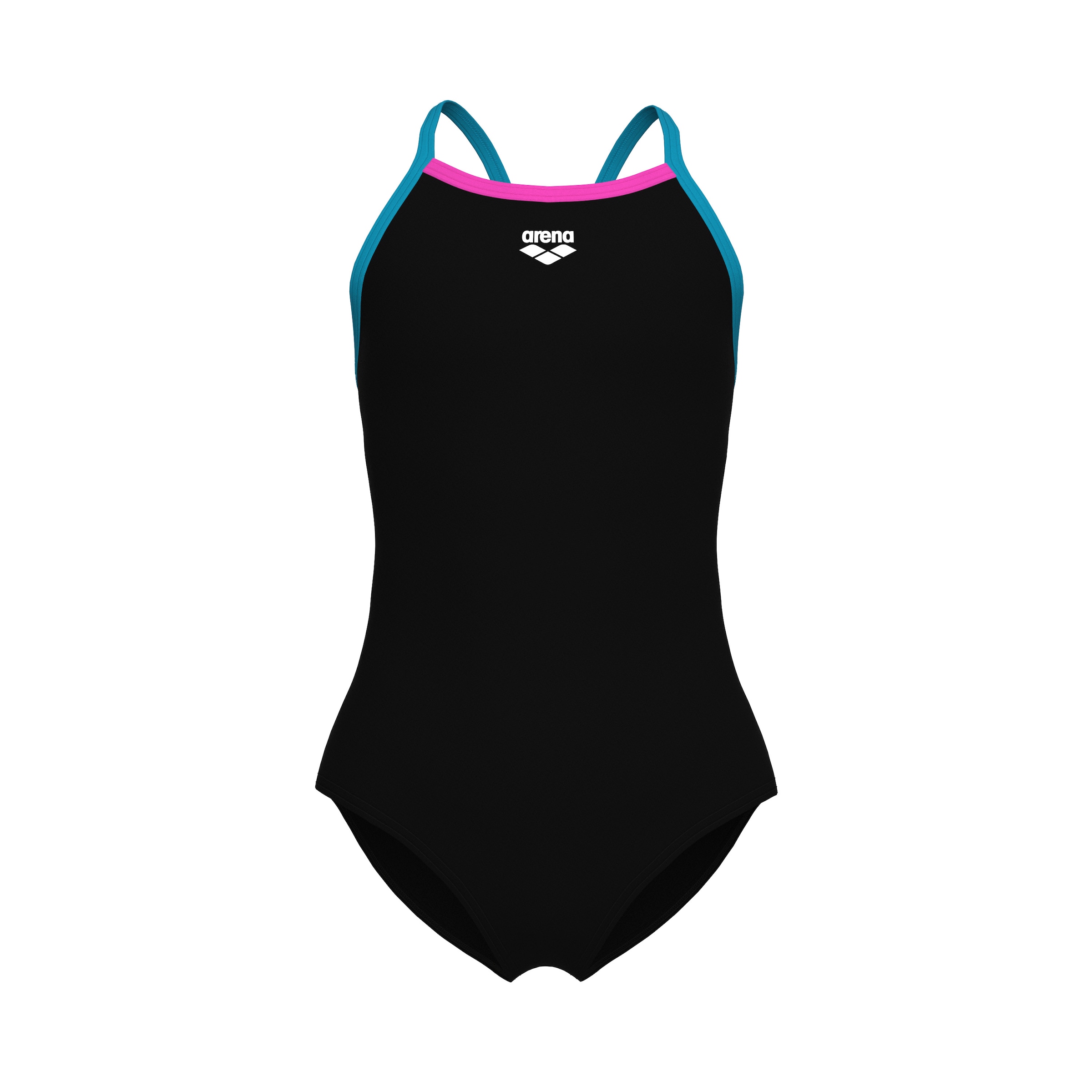 ARENA Athletic Swimwear 'Light Drop Solid' in Black: front