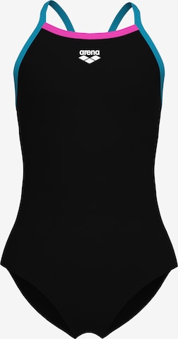 ARENA Athletic Swimwear 'Light Drop Solid' in Black: front