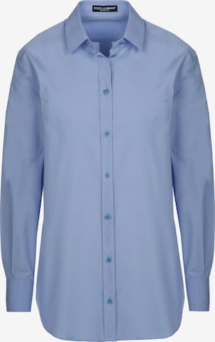 DOLCE & GABBANABluza 'Dolce & Gabbana Bluse' - plava boja: prednji dio