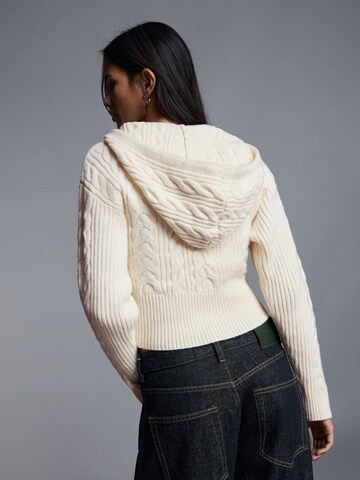 Bershka Knit cardigan in Beige