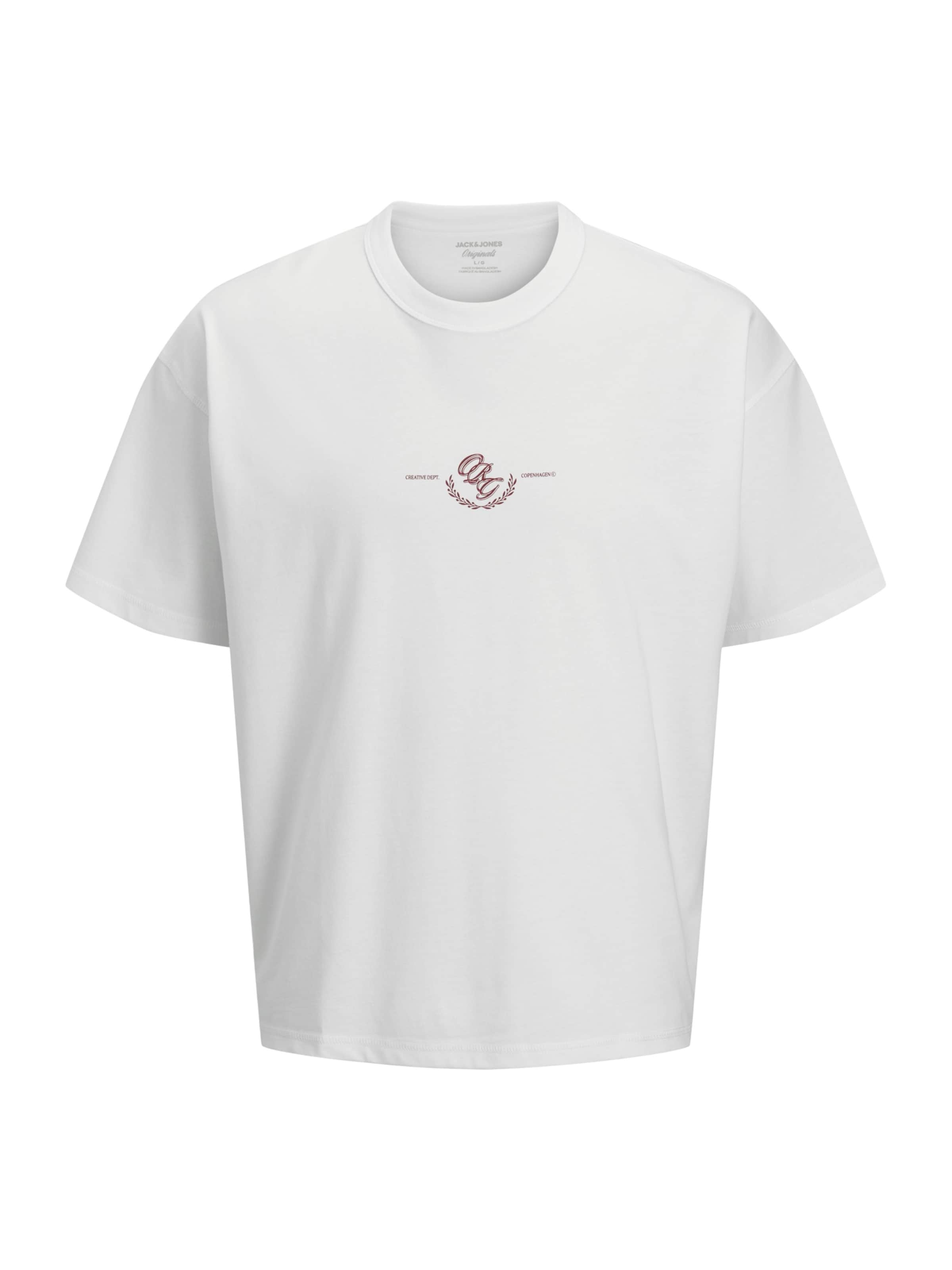 JACK & JONES T-shirt 'JORSanremo' i vit: framsida