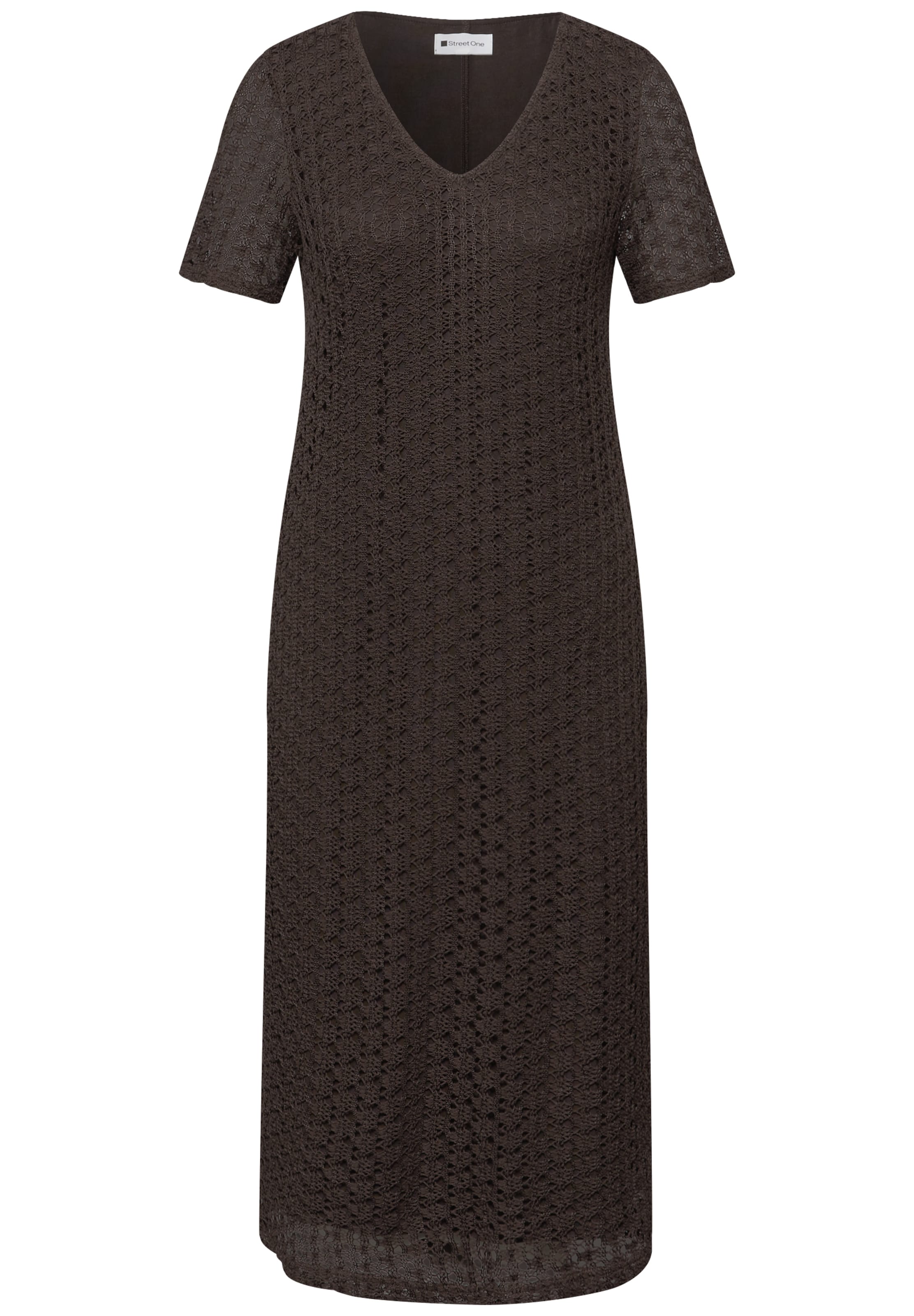 STREET ONE Kleid in Braun: Vorderseite