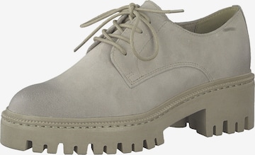 MARCO TOZZI Lace-up shoe in Beige: front