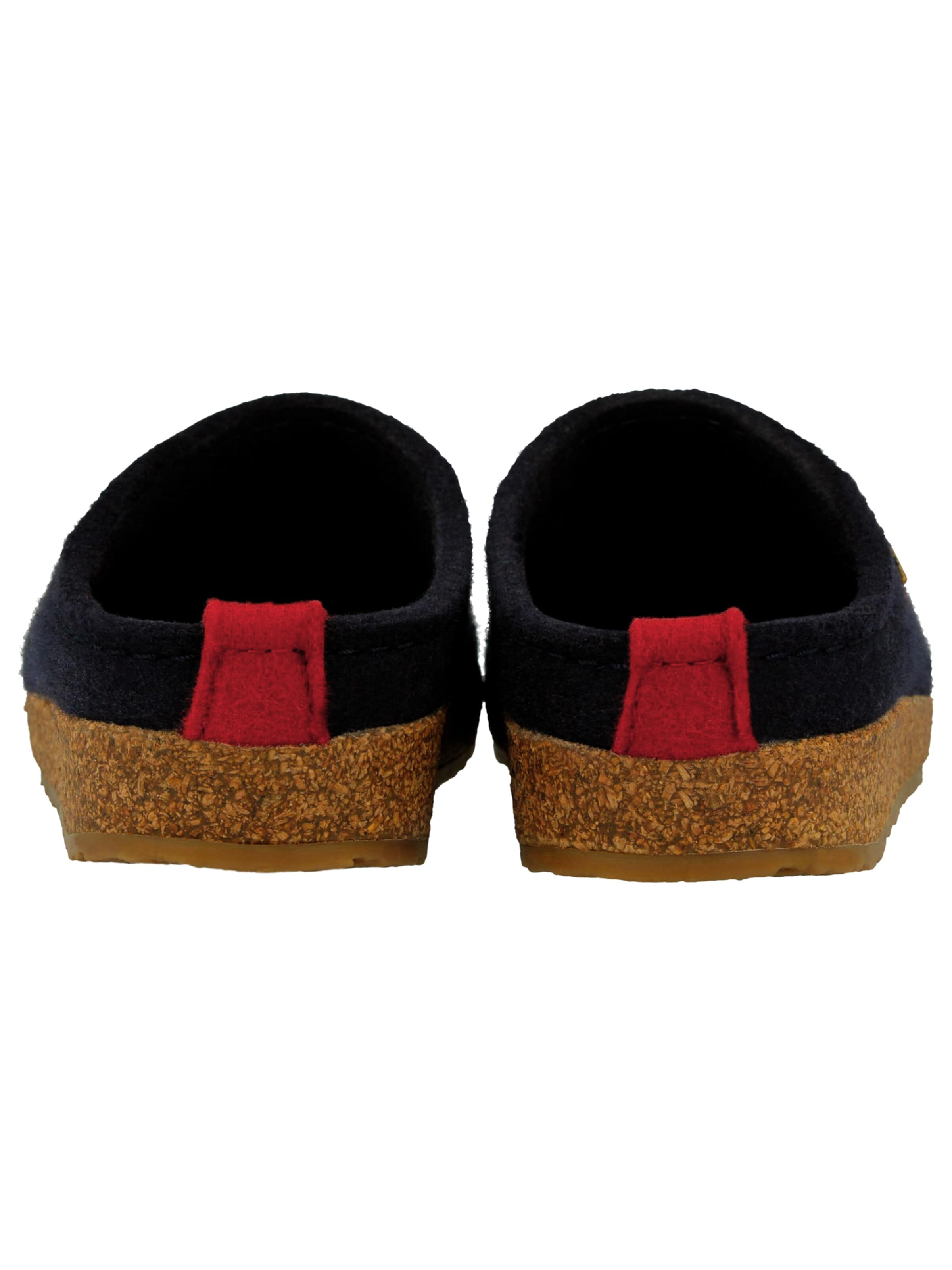 HAFLINGER Slippers 'Grizzly Cuoricini' in Blue