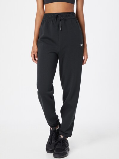 Pantaloni sport Reebok Sport pe gri grafit / alb, Vizualizare model