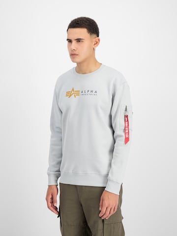 ALPHA INDUSTRIES Sweatshirt in Grey: front