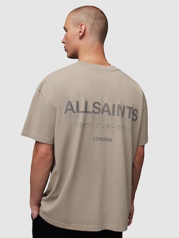 AllSaints Tričko 'Underground' – šedá