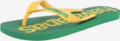 Flip-flops 'TOP LOGOMANIA 2' pe 37-38 HAVAIANAS pe galben / verde, Vizualizare produs