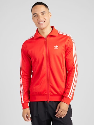 ADIDAS ORIGINALS Sweatjacke 'Adicolor Classics Beckenbauer Primeblue' in Rot: predná strana