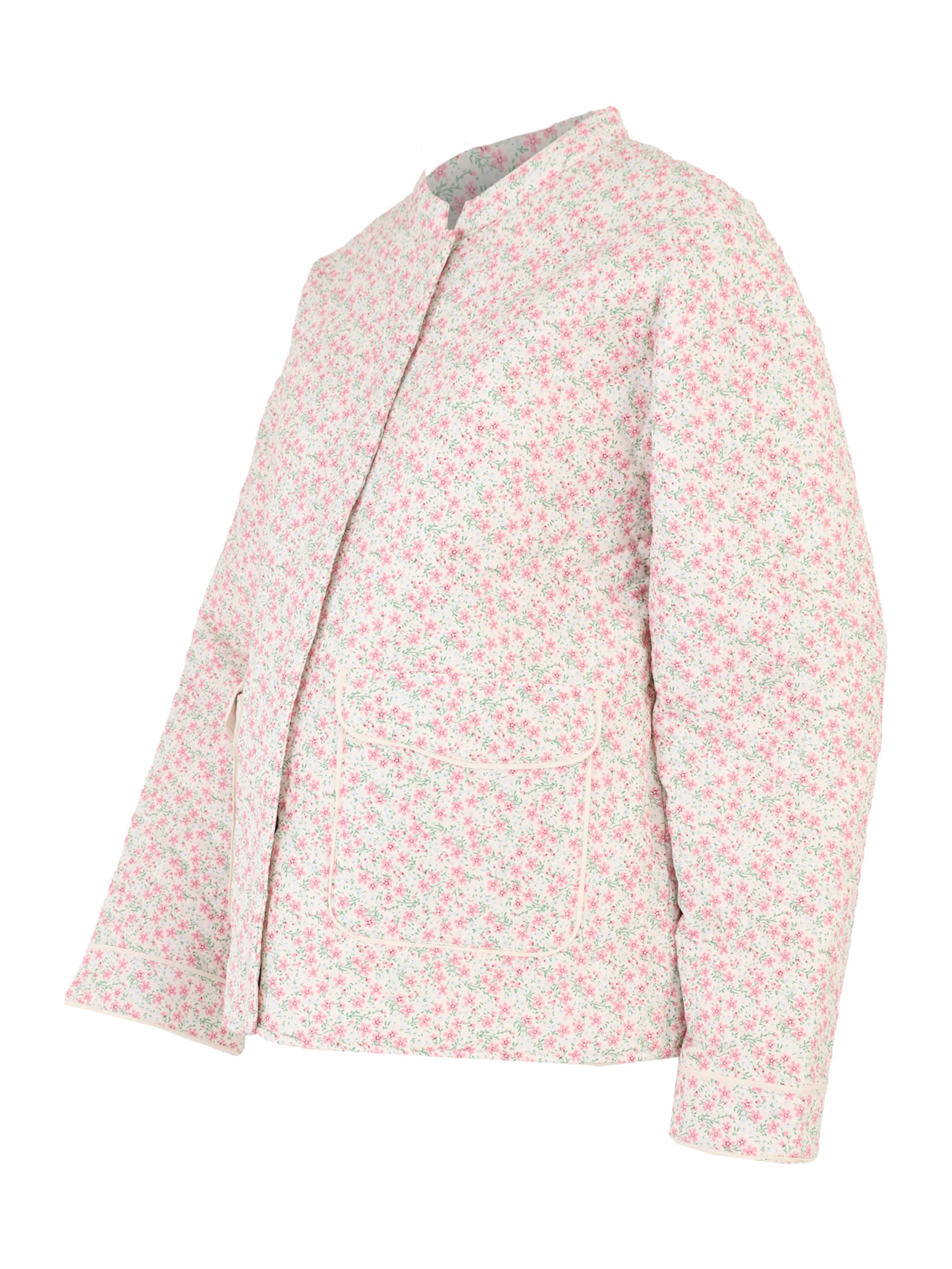 Only Maternity Prehodna jakna 'OLMHALLIE' | zelena / roza / bela barva, Prikaz izdelka