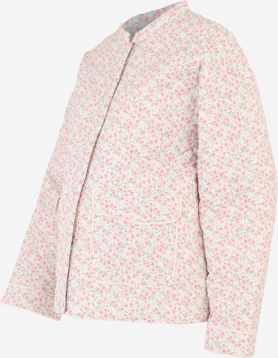 Only Maternity Välikausitakki 'OLMHALLIE' värissä vihreä / vaaleanpunainen / valkoinen, Tuotenäkymä