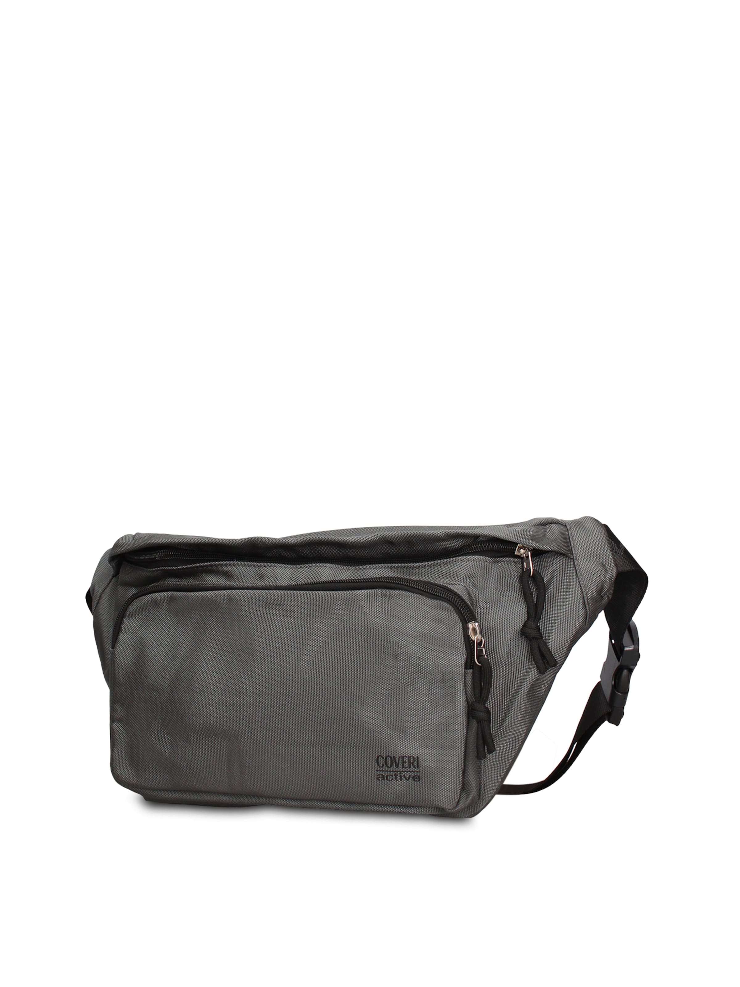 Marsupio 'Marsupio Uomo Vegan Leather con Zip e Tracolla Regolabile' di Coveri Collection in grigio