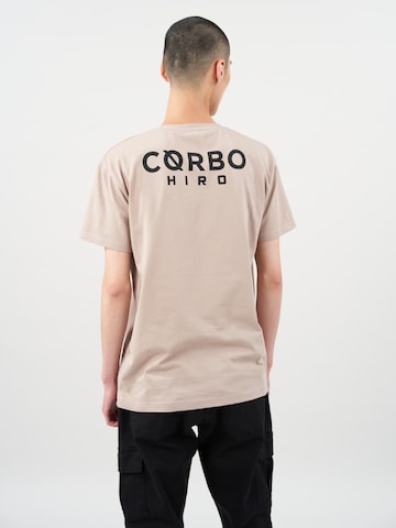 Cørbo Hiro T-Shirt 'Shibuya' in Beige