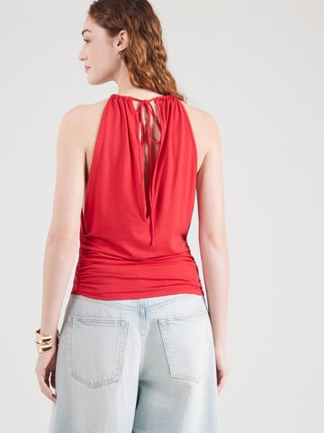 WEEKDAY Top 'Amelia' - Červená
