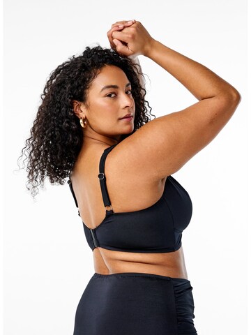 Swim by Zizzi Balconette Bikini felső 'SRIKA' - fekete