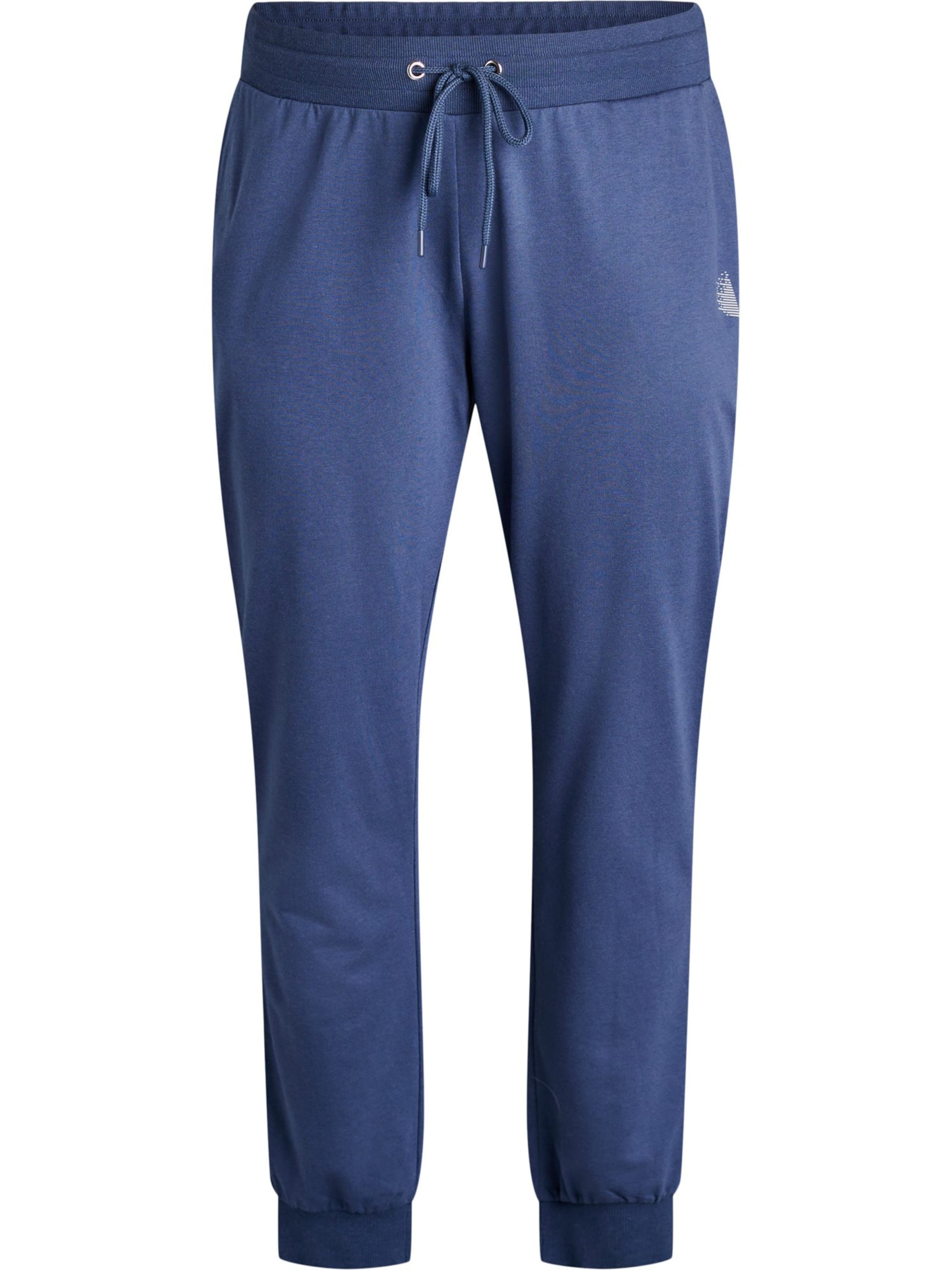 Active by Zizzi Tapered Sportbroek &#x27;Basic&#x27; in Blauw: voorkant