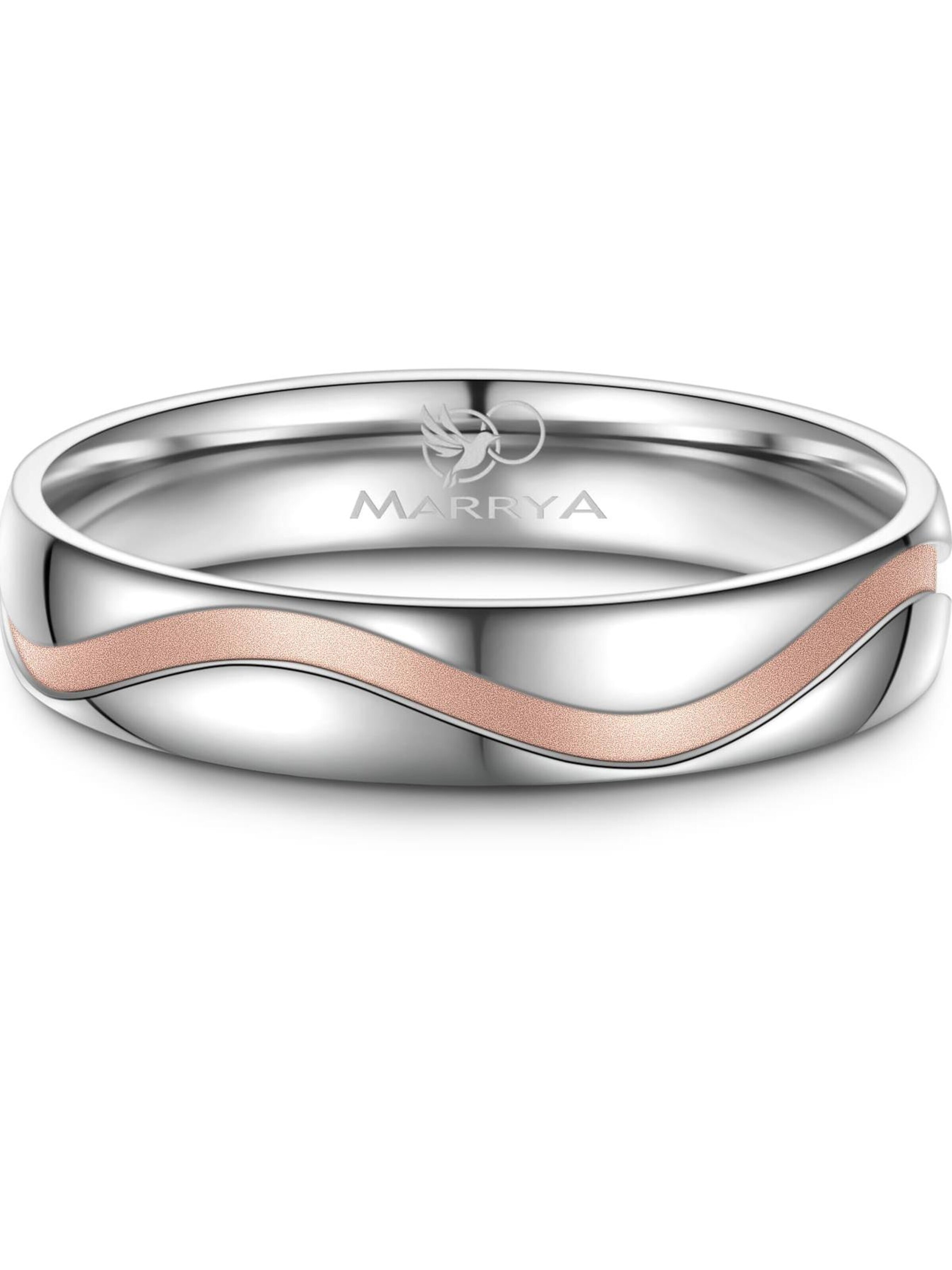 MARRYA Ring 'MARRYA SI-28 Ehering aus Silber' in Gold