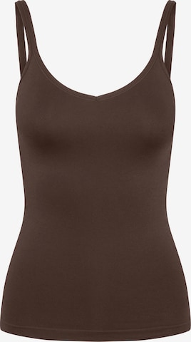 PIECES Undershirt in Brown: front