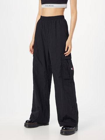 Tommy Jeans Cargo trousers 'Claire' in Black: front