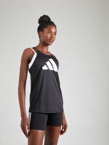 ADIDAS PERFORMANCE Sporttop 'Run It' in Zwart: voorkant