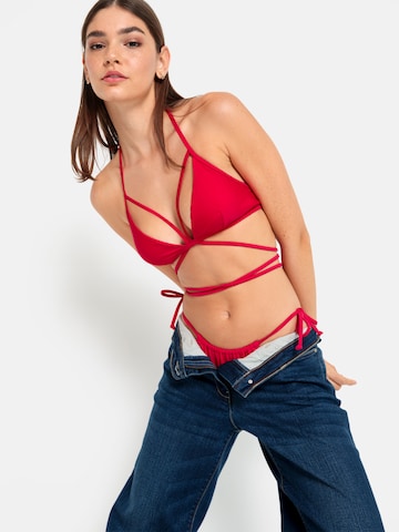 LSCN by LASCANA - Triángulo Top de bikini 'Gina' en rosa