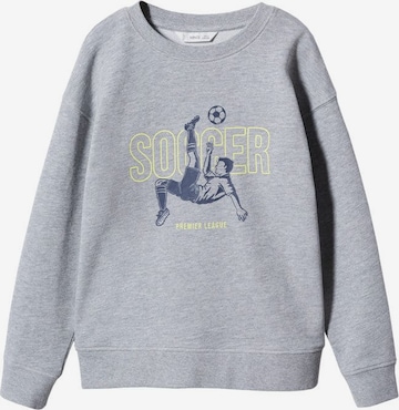 MANGO KIDS Sweatshirt 'soccer' in Grey: front