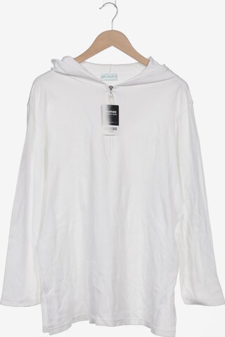 Ulla Popken Sweatshirt & Zip-Up Hoodie in XXXL in White: front
