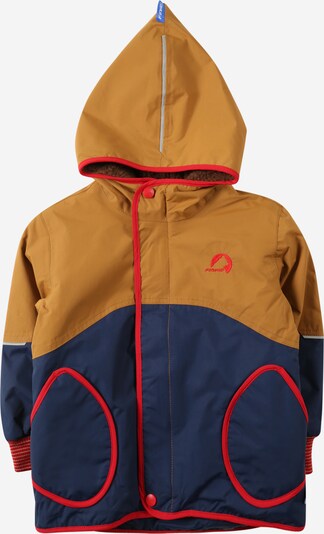 FINKID Winter Jacket in Dark blue / Light brown / Red, Item view