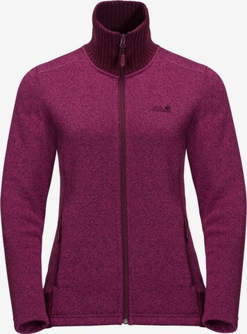 JACK WOLFSKIN Fleecejacke 'Scandic' in Lila: predná strana