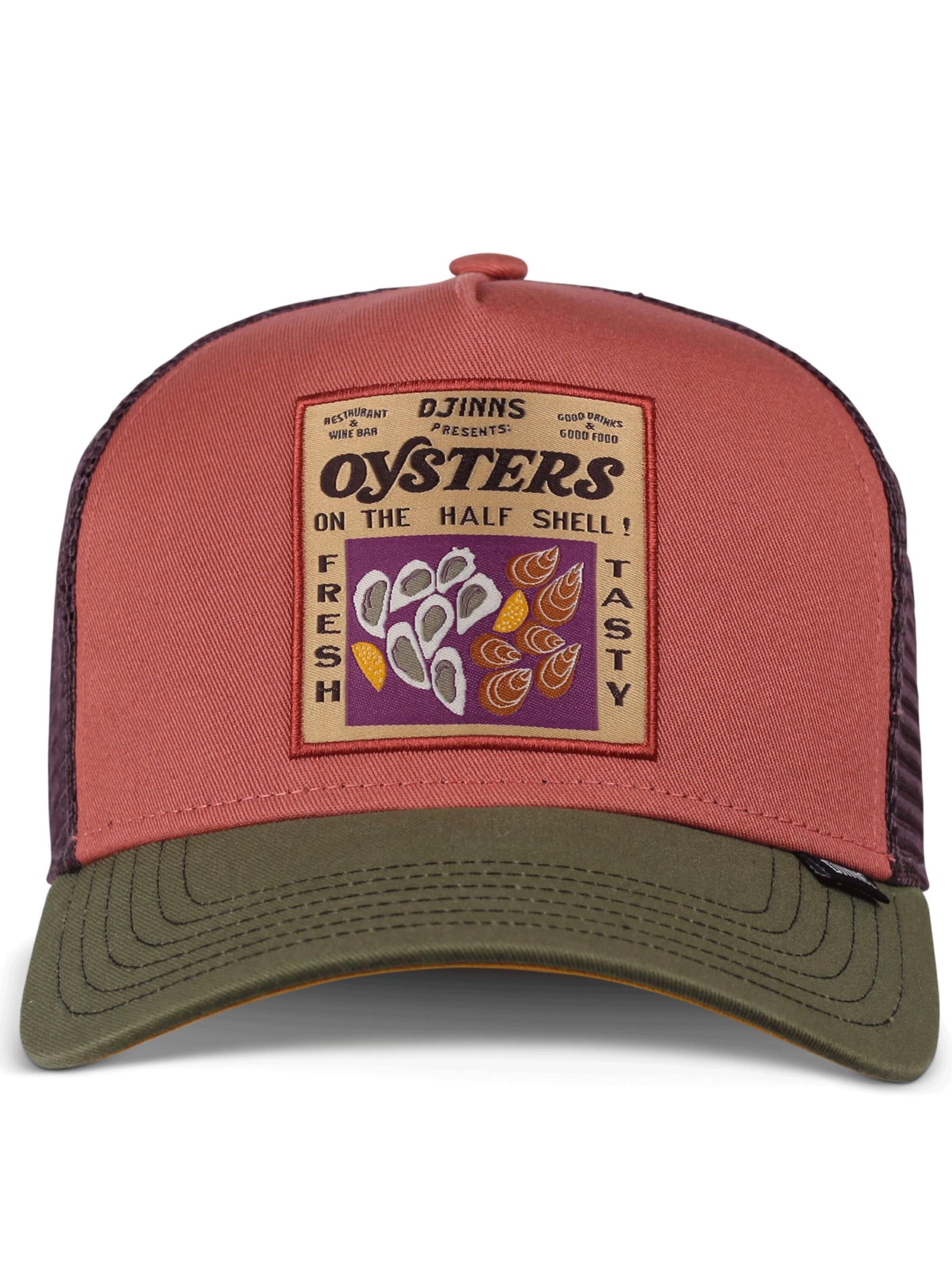 DJINNS Cap 'HFT Food Oysters' in Orange