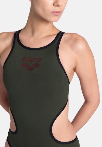 ARENA - Soutien Bustier Fato de banho desportivo 'ONE BIGLOGO' em verde