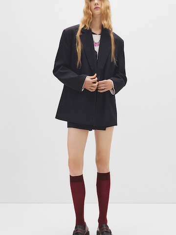 Blazer Pull&Bear en noir : devant