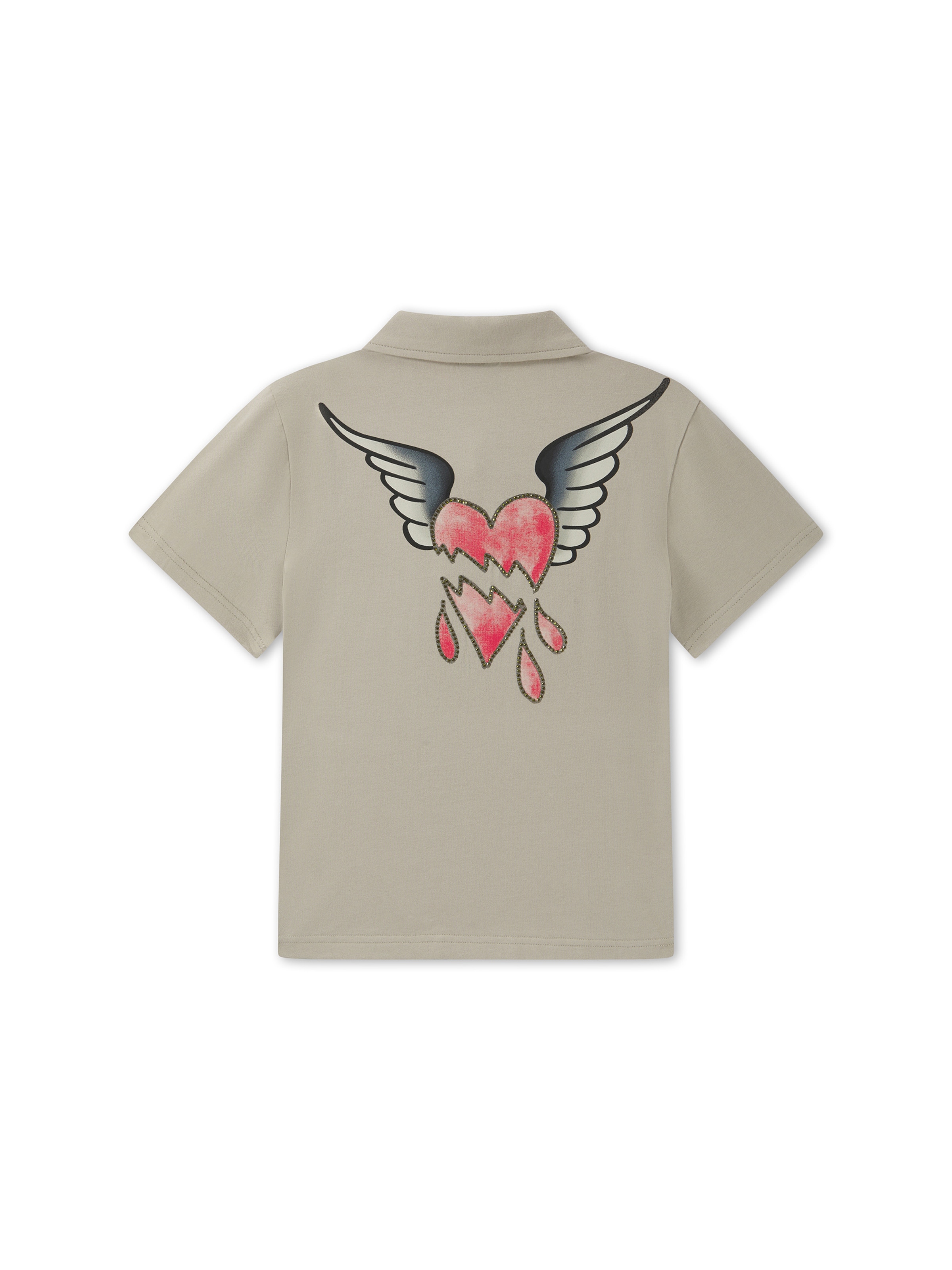 Ed Hardy Футболка 'Broken Heart' в Зеленый