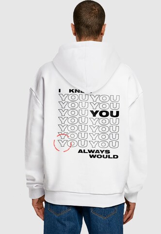 Merchcode Sweatshirt 'James Arthur - I Knew Ultra' in White: front