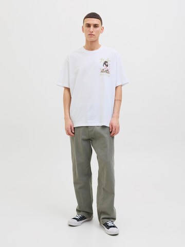 T-Shirt 'JORFuji' JACK & JONES en blanc