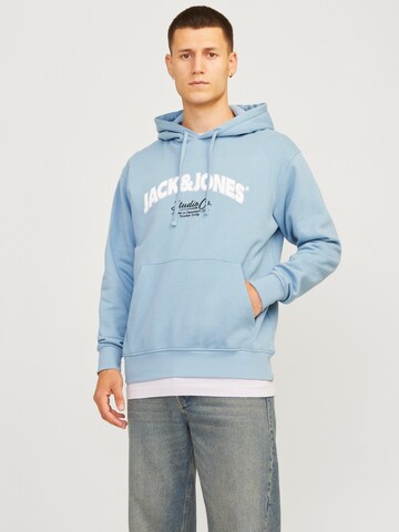 JACK & JONES Sweatshirt 'JORBronx' in Blauw: voorkant