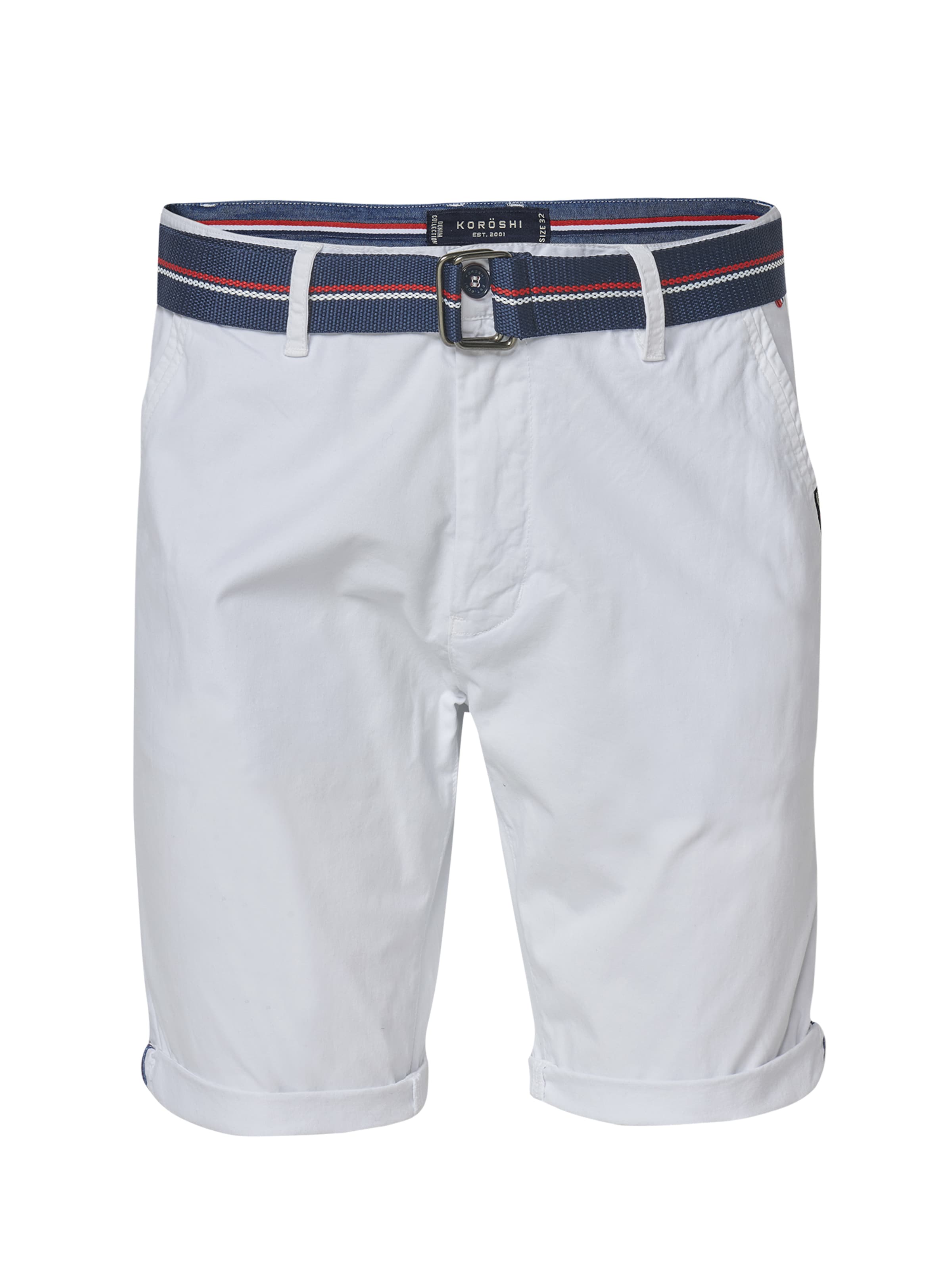 Regular Pantaloni eleganți de la KOROSHI pe alb: față