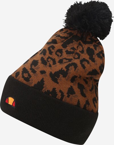 ELLESSE Bonnet 'Sandro' en marron / orange / rouge / noir, Vue avec produit